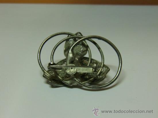 Joyeria: Broche 3 p&eacute;talos plateado - Foto 2