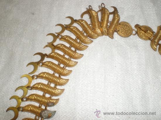 Joyeria: ANTIGUO COLLAR Y PULSERA DE LATON - Foto 4