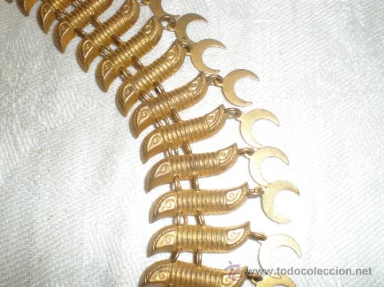 Joyeria: ANTIGUO COLLAR Y PULSERA DE LATON - Foto 9