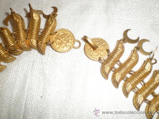 Joyeria: ANTIGUO COLLAR Y PULSERA DE LATON - Foto 8