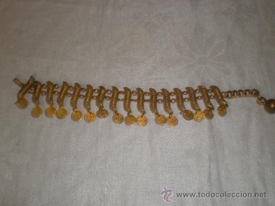 Joyeria: ANTIGUO COLLAR Y PULSERA DE LATON - Foto 6