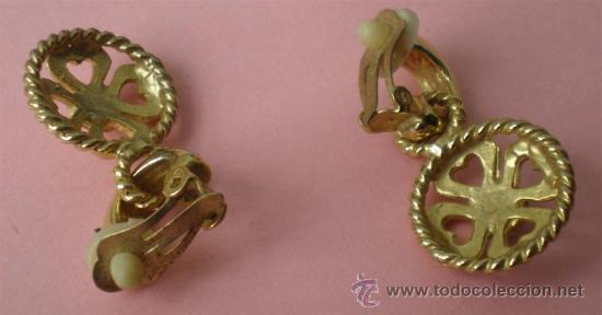 Joyeria: Pareja de pendientes .. Dorados con una perla - Foto 2