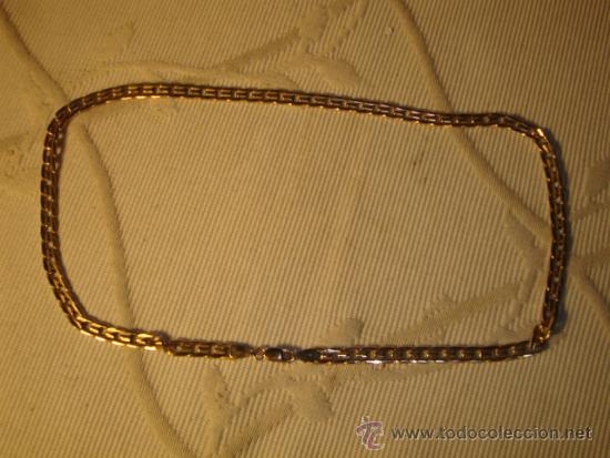 Joalharia: ANTIGUO COLLAR CADENA DORADA EN METAL, ESTA TODO ORIGINAL