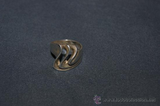 Joyeria: Bonito anillo antiguo en plata, contrastado - Foto 1