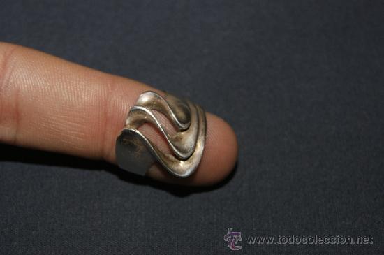 Joyeria: Bonito anillo antiguo en plata, contrastado - Foto 2