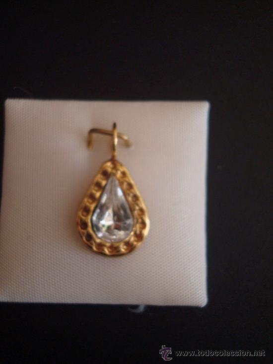 Joyeria: Colgante con brillante ba&ntilde;ado en oro - chapado en oro