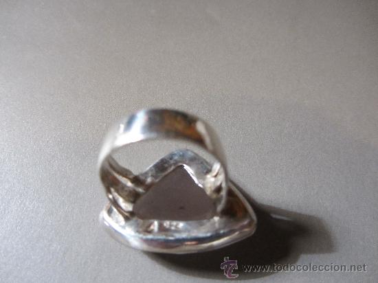 Joyeria: anillo de plata punzonada y cuarzo rosa - Foto 2
