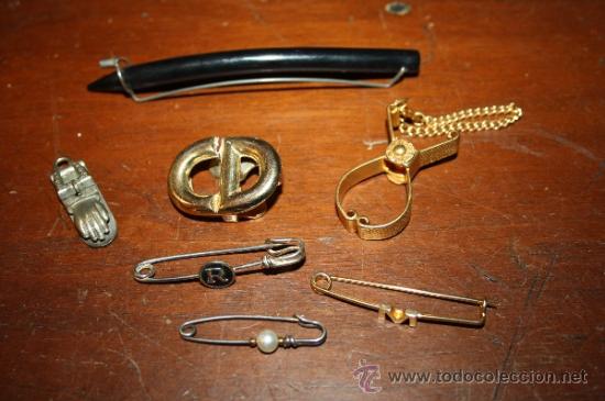 Joyeria: LOTE DE 3 CLIPS SUJETABILLETES, 3 IMPERDIBLES Y UN PASADOR PARA EL PELO