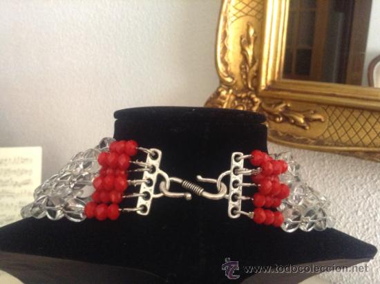 Joyeria: Espectacular Collar en cristal y Mariposa Vintage - Foto 4