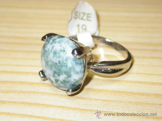 Gioielleria: ANILLO VINTAGE CON PIEDRA VERDE MOTEADA