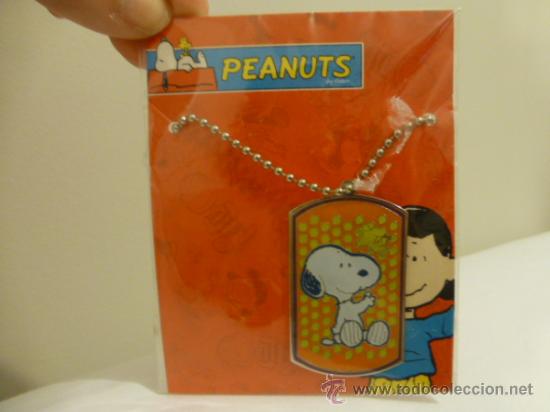 Joyeria: SNOOPY - PEANUTS - Colgante Chapa con Cadena - Foto 1
