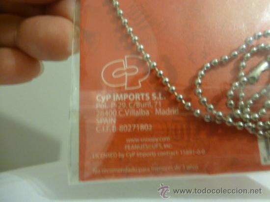 Joyeria: SNOOPY - PEANUTS - Colgante Chapa con Cadena - Foto 3