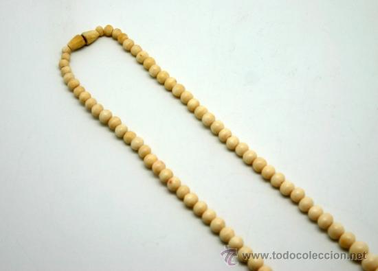 Joyeria: Collar de bolas de Marf&iacute;l de forma Decreciente. S.XX. - Foto 2