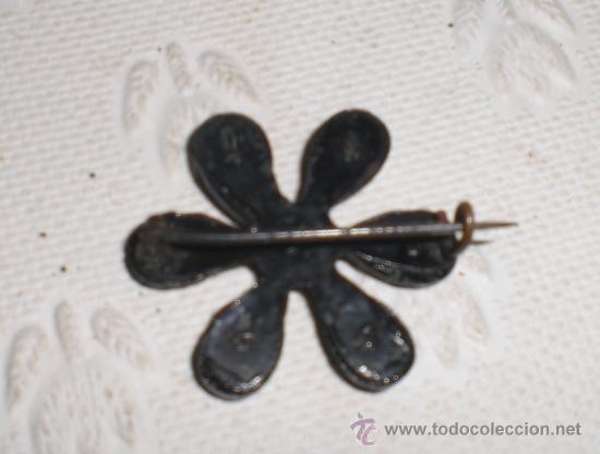Joyeria: Broche de cristal negro con forma de flor. - Foto 2