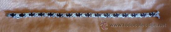 Joyeria: PULSERA PLATA 925 CON ZAFIROS NEGROS