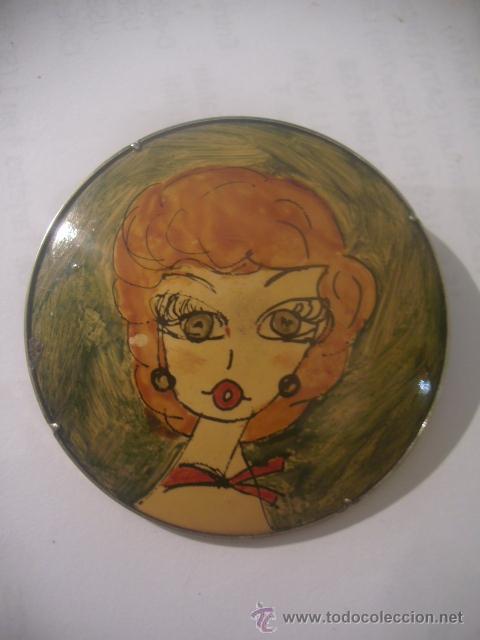 Joyeria: radio ruiz totana broche antiiguo pintado a&ntilde;os 1930 ?