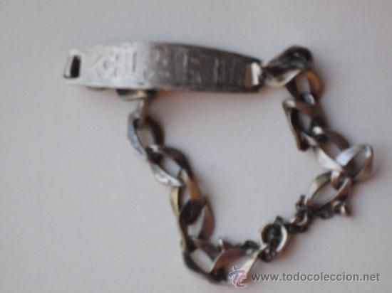 Joyeria: ESCLAVA / PULSERA ANTIGUA EN PLATA. - Foto 1
