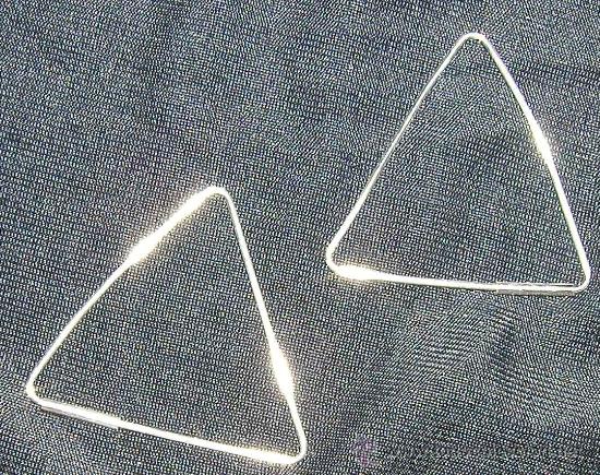 Joyeria: PENDIENTES DE PLATA ESPA&Ntilde;OLA 925 EN FORMA DE TRI&Aacute;NGULO SON DE LA D&Eacute;CADA DE LOS 90 - Foto 4
