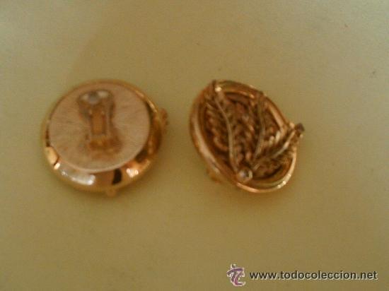 Joyeria: PENDIENTES DE PINZA EN METAL DORADO - Foto 2