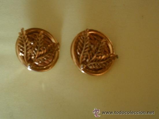 Joyeria: PENDIENTES DE PINZA EN METAL DORADO - Foto 3