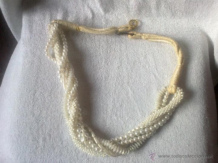 Joyeria: ANTIGUO CINTURON DE PERLAS DE FANTAS&Iacute;A - Foto 1