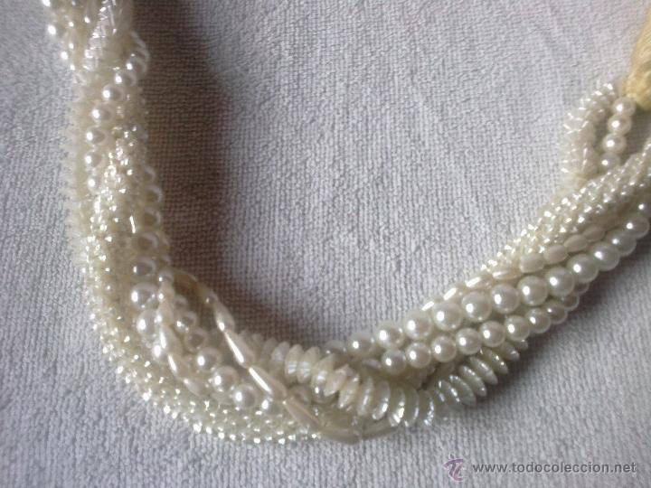 Joyeria: ANTIGUO CINTURON DE PERLAS DE FANTAS&Iacute;A - Foto 2