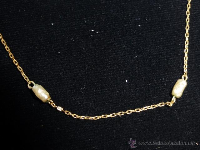 Joyeria: GARGANTILLA VINTAGE CON PERLAS BA&Ntilde;ADA EN ORO - Foto 2