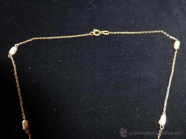 Joyeria: GARGANTILLA VINTAGE CON PERLAS BA&Ntilde;ADA EN ORO - Foto 3