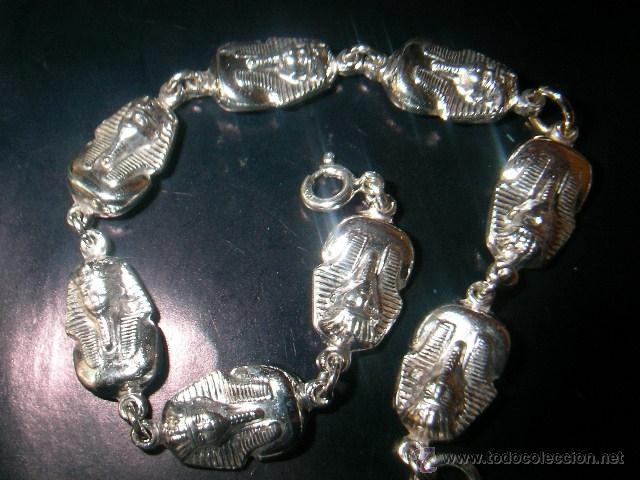 Joyeria: pulsera faraones de plata de ley maciza - Foto 1