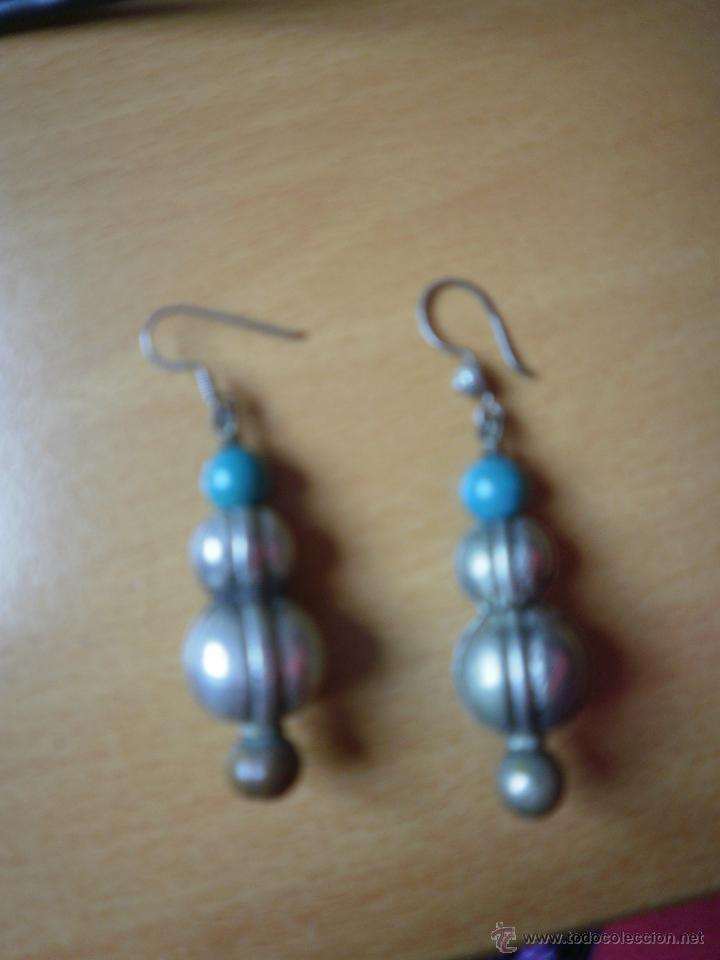 Joyeria: Pendientes antiguos con piedrecitas - Foto 2