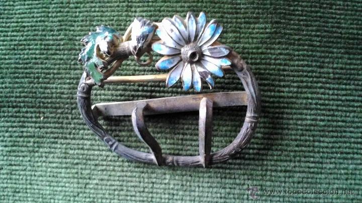 Joyeria: hebilla esmalte muy antigua - Foto 1
