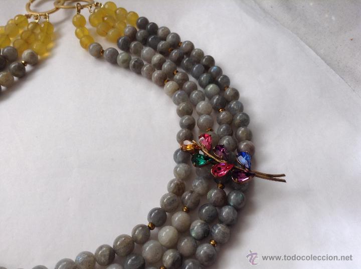 Joyeria: Collar vintage en cuarzo gris - Foto 3