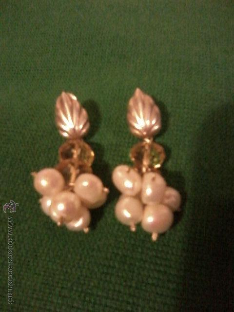 Joyeria: PENDIENTES DE PLATA CON RACIMO DE PERLAS - Foto 1
