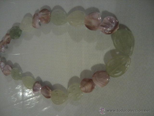 Joyeria: COLLAR DE JADE VERDE TALLADO Y MACAR - Foto 2