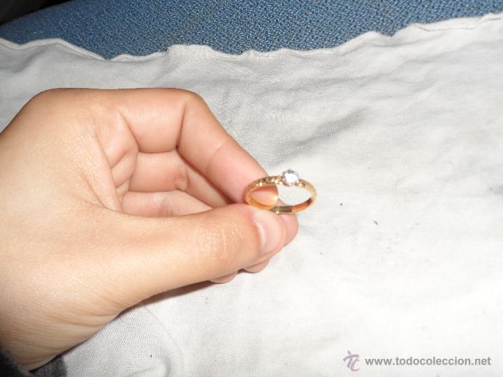 Joyeria: curioso anillo vintage a&ntilde;os 70 aprox, chapado en oro, fantasia,