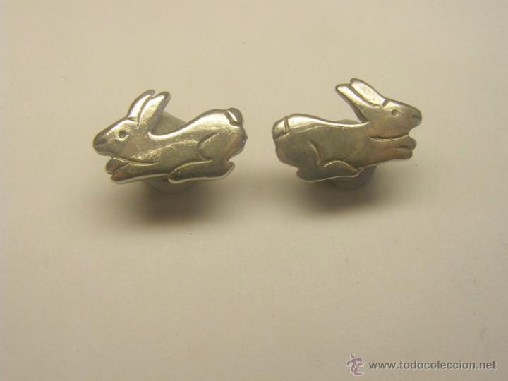 Gioielleria: Par de pendientes de plata, n&ordm; 9. A&ntilde;os 80.