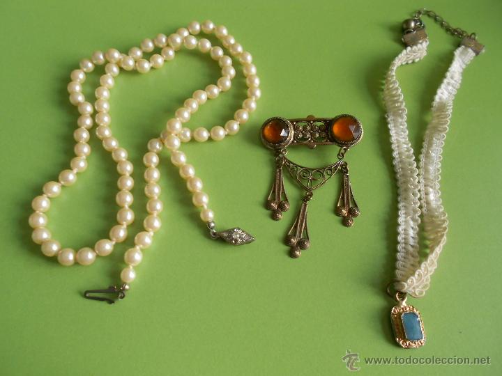 Joyeria: Bisuteria ,perlas broche y gargantilla - Foto 1