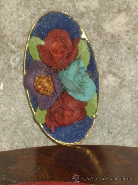 Joyeria: BROCHE CON ROSAS EN RELIEVE. - Foto 3