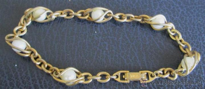 Joyeria: Pulsera dorada con perlas - Foto 2