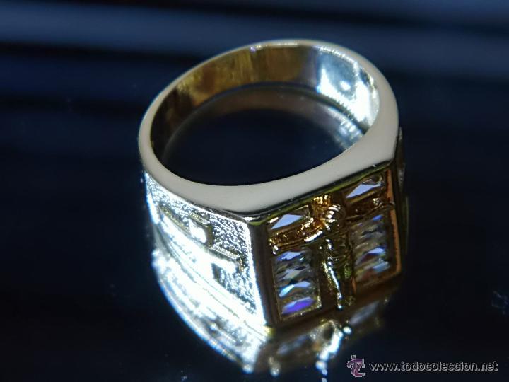 ANILLO DE HOMBRE ROSTRO DE JESUS EN ORO DE 18K