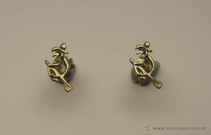 Joyeria: Pendientes vintage a&ntilde;os 80. Brujitas.
