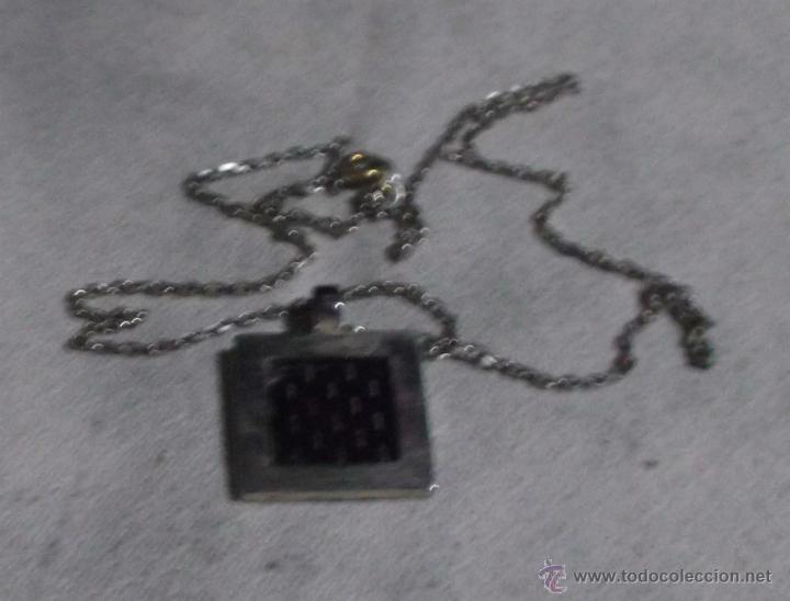 Joyeria: cadena de plata y colgante de silicio con marco de plata - Foto 1