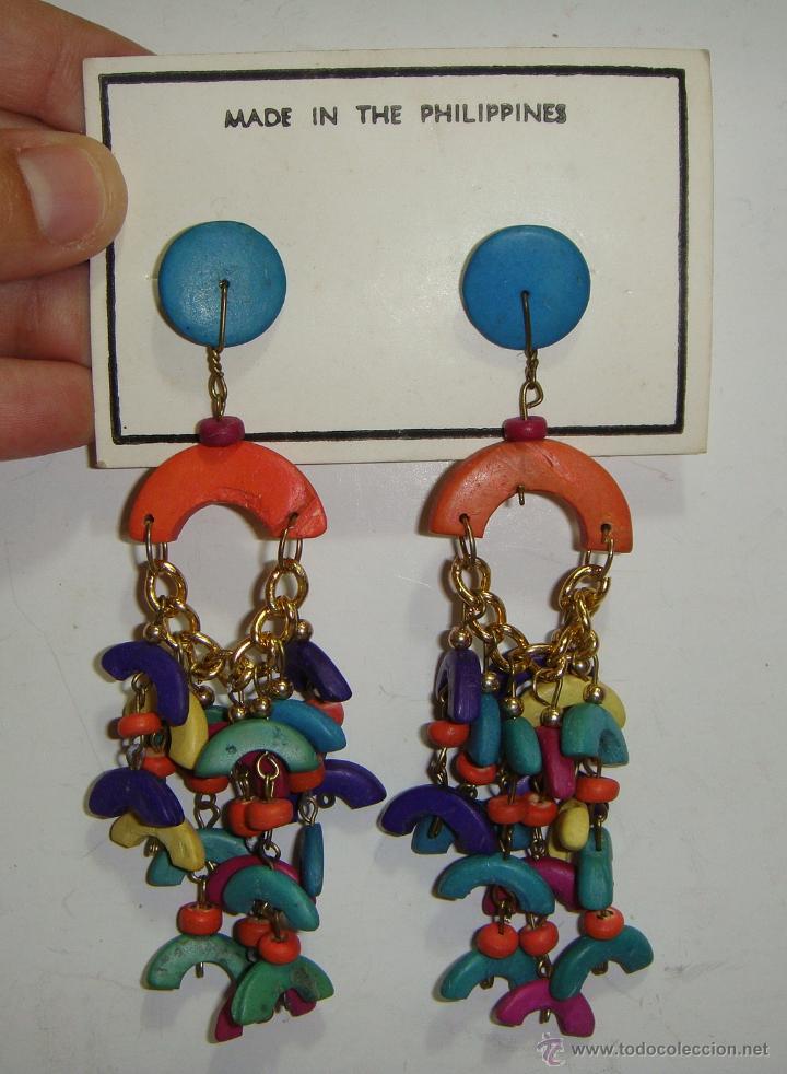 Joyeria: Pendientes Vintage. Made in the Philippines. - Foto 1