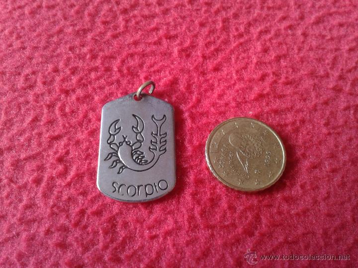 Joaillerie: ANTIGUO COLGANTE A&Ntilde;OS 80 HOROSCOPO SCORPIO ESCORPIO MUY BONITO. METAL METALICO