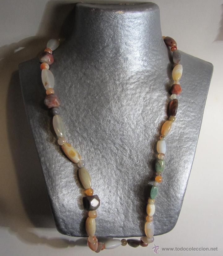 Joyeria: collar de cuentas de &aacute;gata de diversas tonalidades - Foto 3