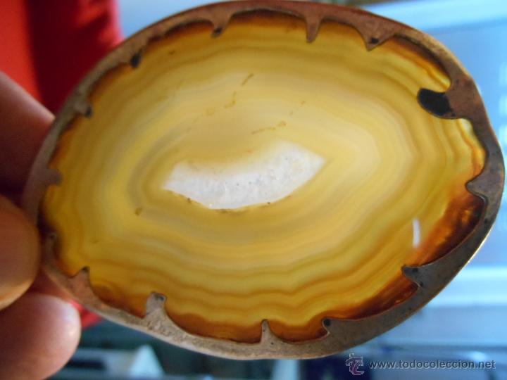 Joaillerie: ORIGINAL Y UNICO COLGANTE DE PIEDRA NATURAL ENGARZADO EN PLATA PUNZONADA. - A&Ntilde;OS 70 -