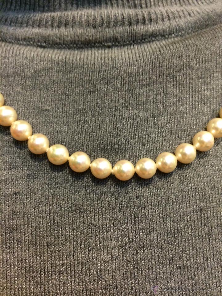Joyeria: collar de perlas majorica 50 cms con broche de plata - Foto 2