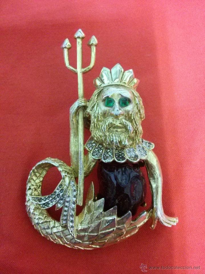 Joyeria: ANTIGUO BROCHE NEPTUNO - Foto 1
