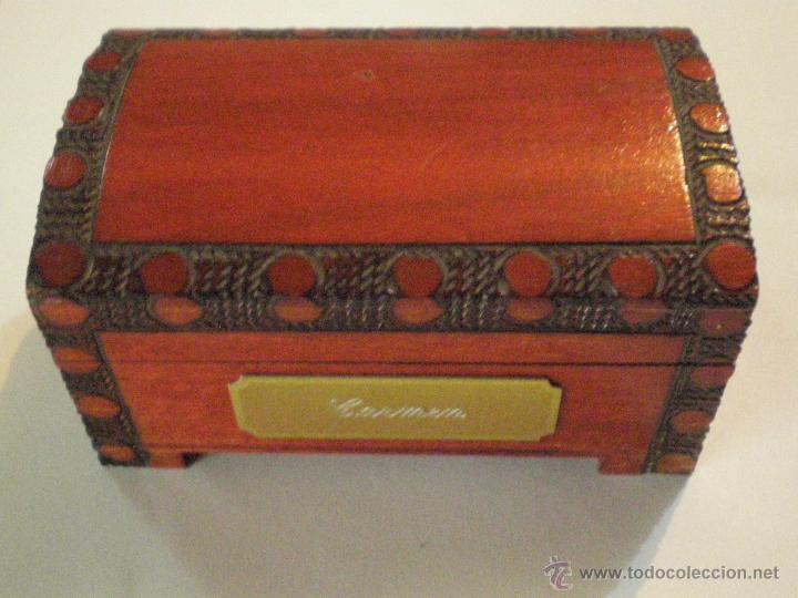 Joyeria: CAJA COFRE JOYERO DE MADERA. CON LA PALABRA CARMEN - Foto 1