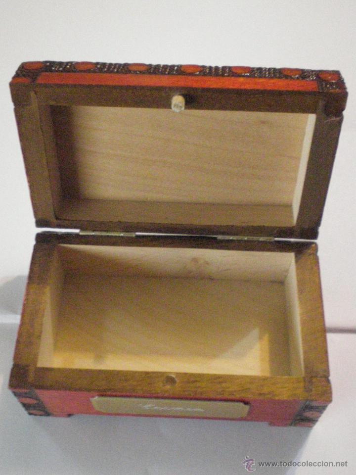 Joyeria: CAJA COFRE JOYERO DE MADERA. CON LA PALABRA CARMEN - Foto 4
